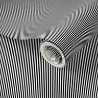 Black and White Vertical 1/16 inch Micro Pin Stripe
