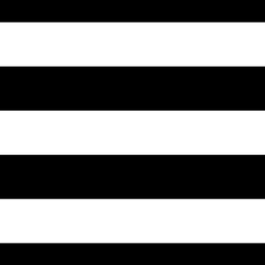 Black and White Circus Big Top 3" Horizontal Stripes