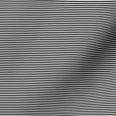 Black and White Horizontal 1/16 inch Micro Pin Stripe