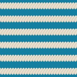 Nautical: Rope stripes-light blue