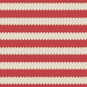 Nautical: Rope stripes-red