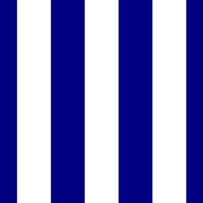 Blue and White Jumbo 3-inch Circus Big Top Vertical Stripes