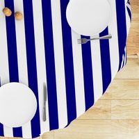 Blue and White Wide 2-inch Cabana Tent Vertical Stripes