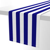 Blue and White Wide 2-inch Cabana Tent Vertical Stripes