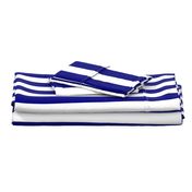 Blue and White Wide 2-inch Cabana Tent Vertical Stripes