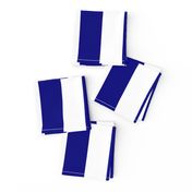 Blue and White Wide 2-inch Cabana Tent Vertical Stripes