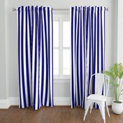 Blue and White Wide 2-inch Cabana Tent Vertical Stripes