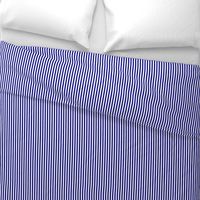 Blue and White ¼ inch Sailor Vertical Stripes