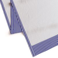 Blue and White ¼ inch Sailor Vertical Stripes