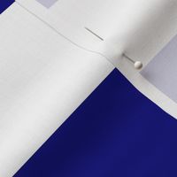 Blue and White Jumbo 3-inch Circus Big Top Horizontal Stripes