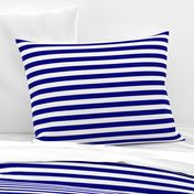 Blue and White ¾ inch Deck Chair Horizontal Stripes