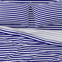 Blue and White ¾ inch Deck Chair Horizontal Stripes