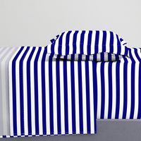 Blue and White ¾ inch Deck Chair Horizontal Stripes