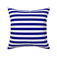 Blue and White ¾ inch Deck Chair Horizontal Stripes