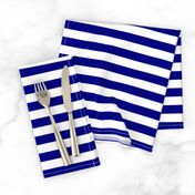 Blue and White ¾ inch Deck Chair Horizontal Stripes