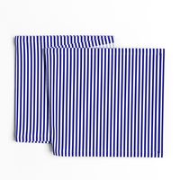 Blue and White ¼ inch Sailor Horizontal Stripes