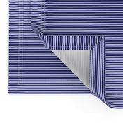 Blue and White 1/16-inch Micro Pinstripe Horizontal Stripes