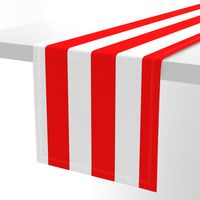 Red and White Jumbo 3-inch Circus Big Top Vertical Stripes