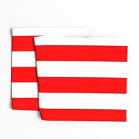 Red and White Jumbo 3-inch Circus Big Top Vertical Stripes