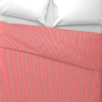 Red and White ¼ inch Sailor Vertical Stripes