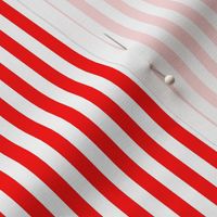 Red and White ¼ inch Sailor Vertical Stripes