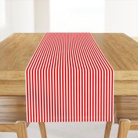 Red and White ¼ inch Sailor Vertical Stripes