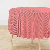 Red and White ¼ inch Sailor Vertical Stripes