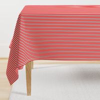 Red and White ¼ inch Sailor Vertical Stripes