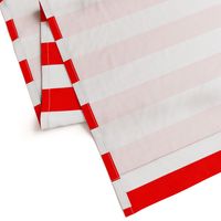 Red and White Jumbo 3-inch Circus Big Top Horizontal Stripes