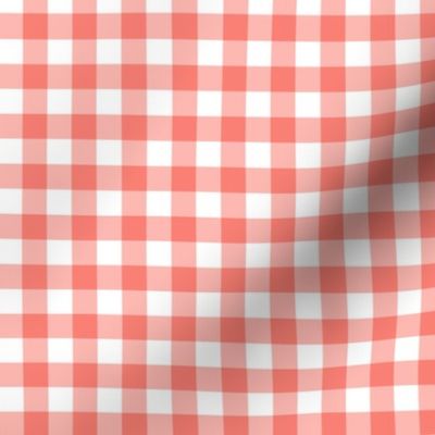 Coral Gingham  