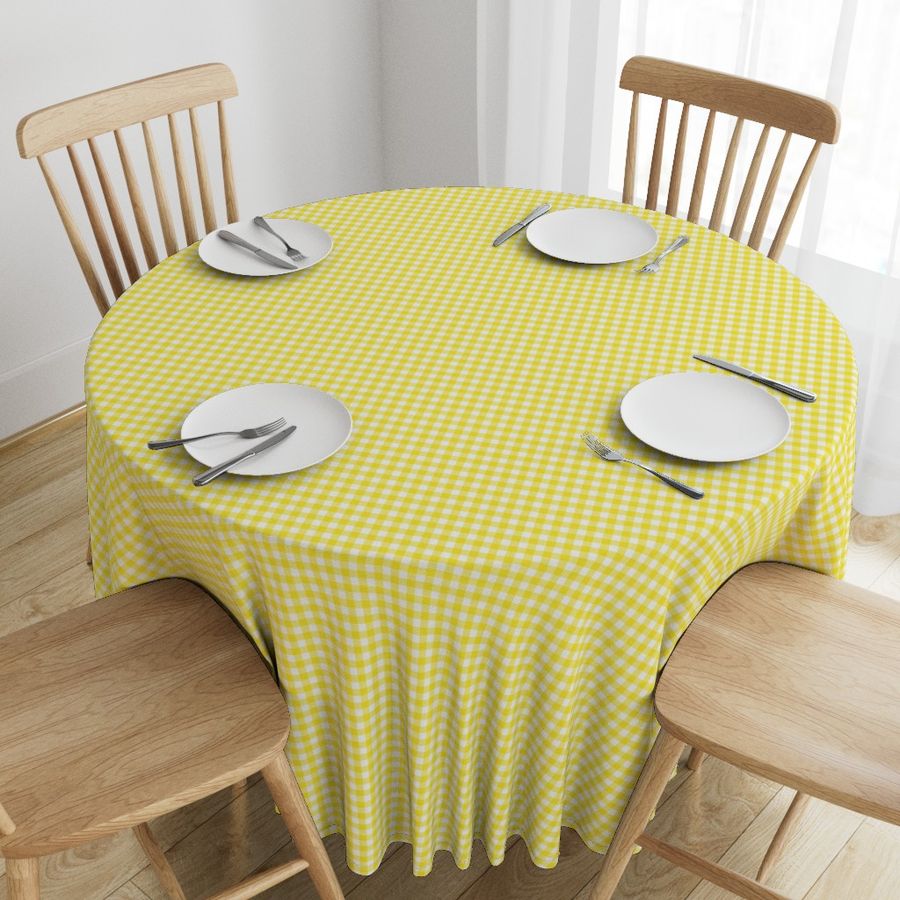 Bright Yellow Gingham