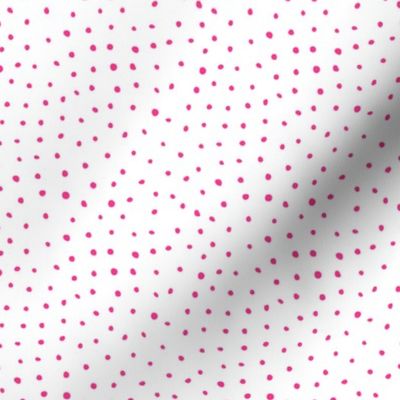 8" Modern Boho Polka Dots - Bright Pink