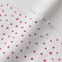8" Modern Boho Polka Dots - Bright Pink