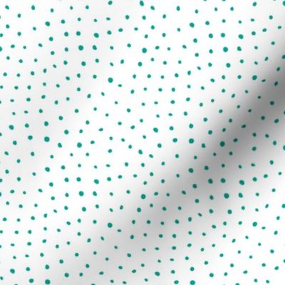 8" Modern Boho Polka Dots - Teal