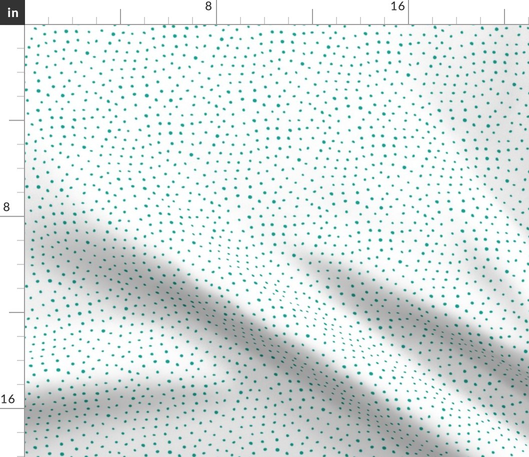 8" Modern Boho Polka Dots - Teal