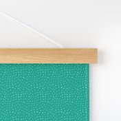 4" Modern Boho Polka Dots - Teal Back