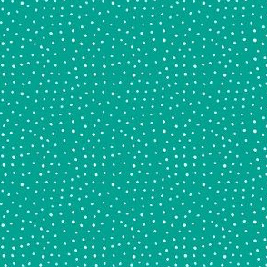 4" Modern Boho Polka Dots - Teal Back