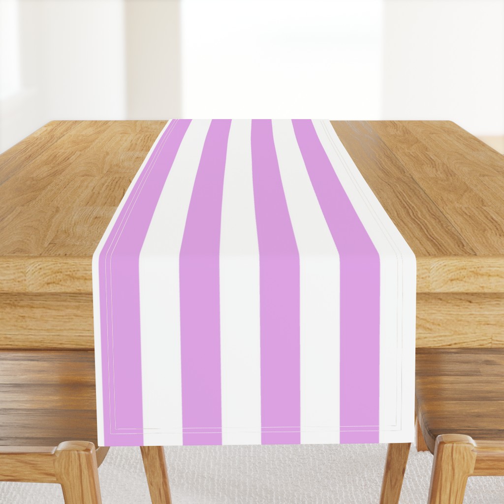 Blush Pink and White Wide 2-inch Cabana Tent Vertical Stripes