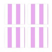 Blush Pink and White Wide 2-inch Cabana Tent Vertical Stripes