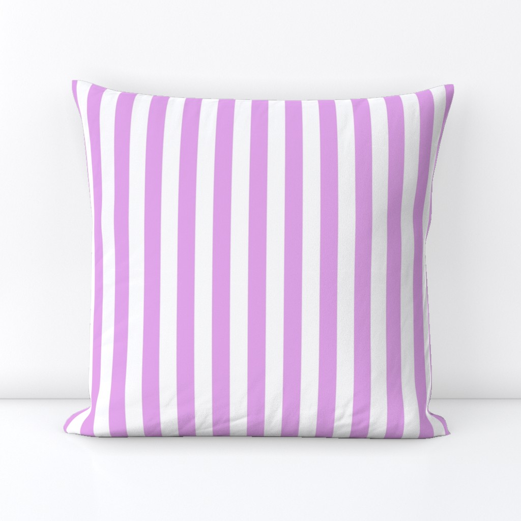 Blush Pink and White ¾ inch Deck Chair Vertical Stripes