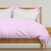 Blush Pink and White ½ inch Picnic Vertical Stripes