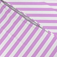 Blush Pink and White ½ inch Picnic Vertical Stripes