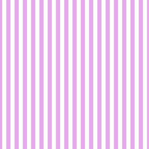 Blush Pink and White ½ inch Picnic Vertical Stripes