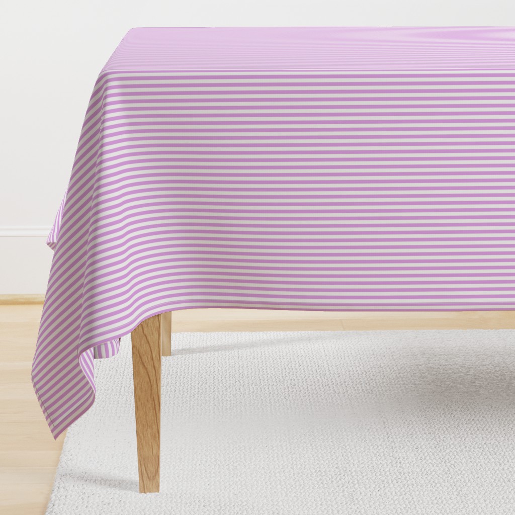 Blush Pink and White ¼ inch Sailor Vertical Stripes