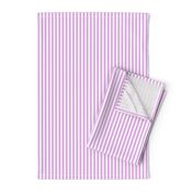 Blush Pink and White ¼ inch Sailor Vertical Stripes