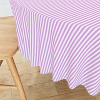 Blush Pink and White ¼ inch Sailor Vertical Stripes