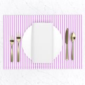 Blush Pink and White ¼ inch Sailor Vertical Stripes