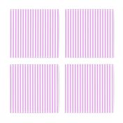 Blush Pink and White ¼ inch Sailor Vertical Stripes