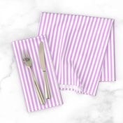 Blush Pink and White ¼ inch Sailor Vertical Stripes