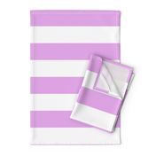 Blush Pink and White Jumbo 3-inch Circus Big Top Horizontal Stripes